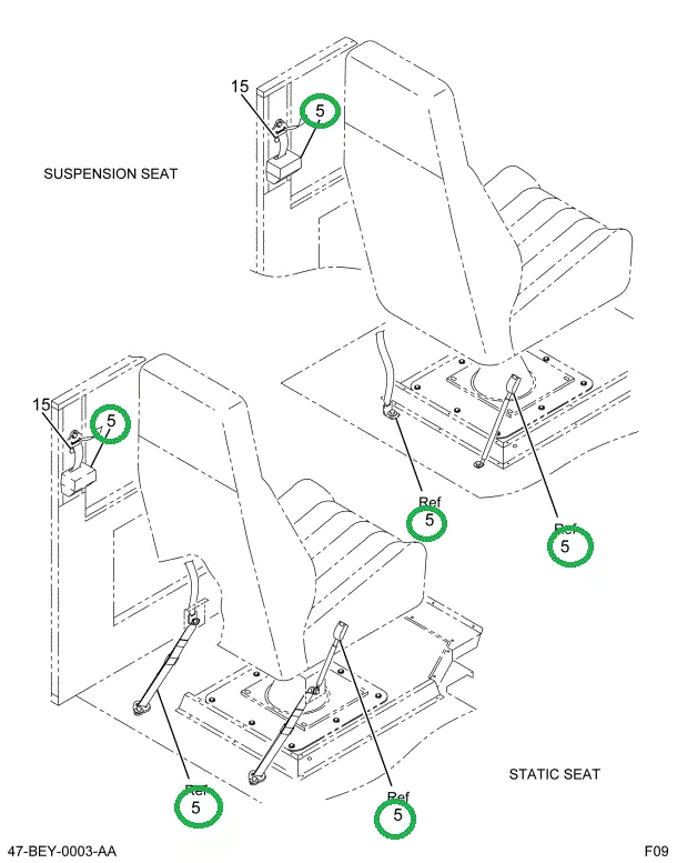 2208846C2 BELTSEATDRVRS 3PT SUSP SEA