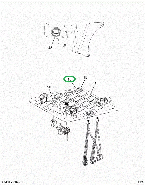 2228083C1 ACTUATOR ROCKER LEFT FAN
