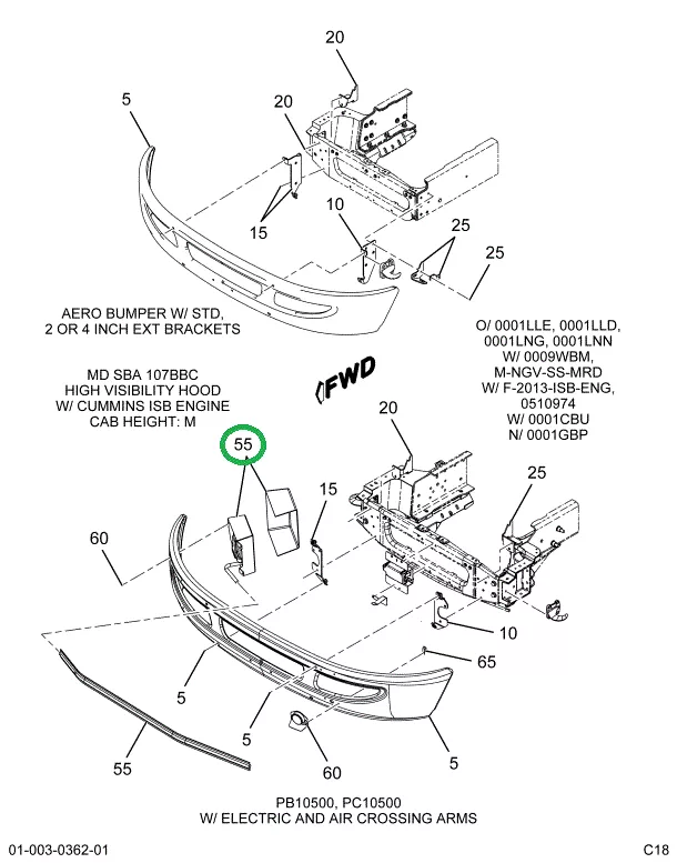 2229502C92 GATE, CROSSING, BUS BODY, ASSY