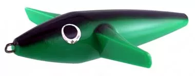 Acrylic Trolling Bird 9 Inch Green and Black