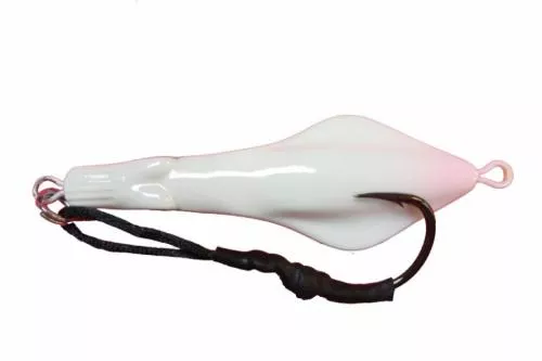 "Sammie" Jig Style 3 Holographic One Side/Painted with Pink Tip