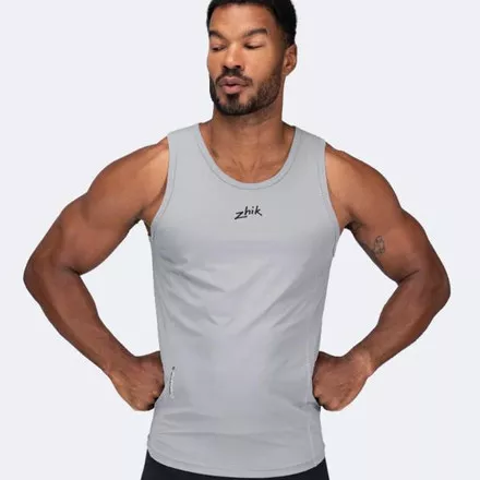 Zhik Mens Eco Spandex LT Race Singlet - Platinum