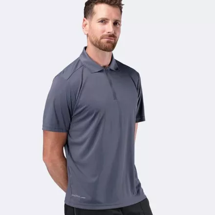 Zhik Mens UVActive Short Sleeve Polo - Slate