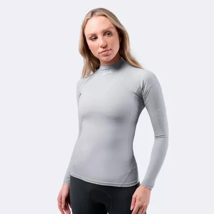 Zhik Womens Eco Spandex UPF50+ Long Sleeve Rash Guard - Platinum