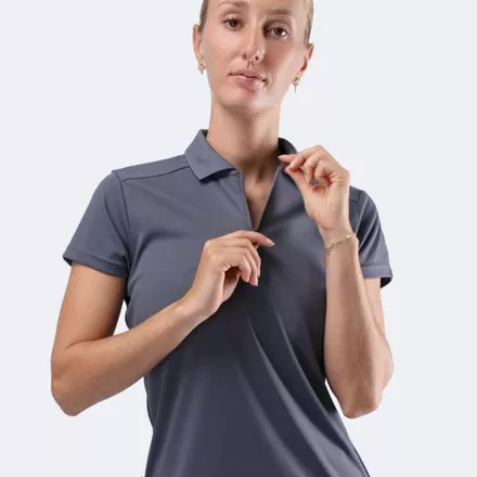 Zhik Womens UVActive Short Sleeve Polo - Slate