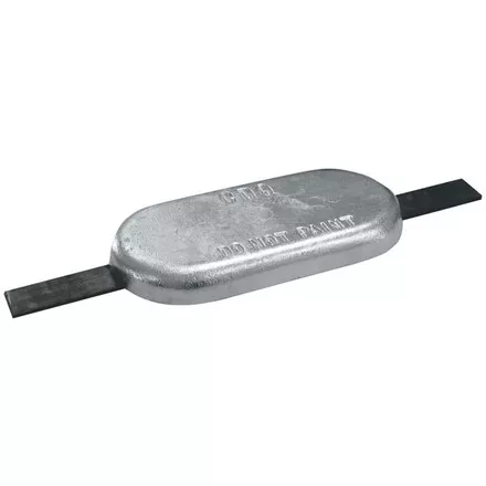 Zinc Oval Block Anodes With Strap