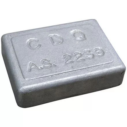 Zinc Square & Rectangle Plain Anodes