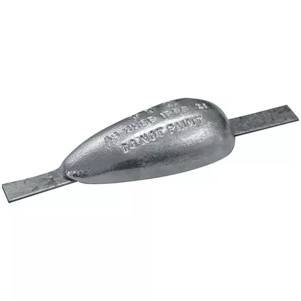 Zinc Tear Drop Anodes With Straps